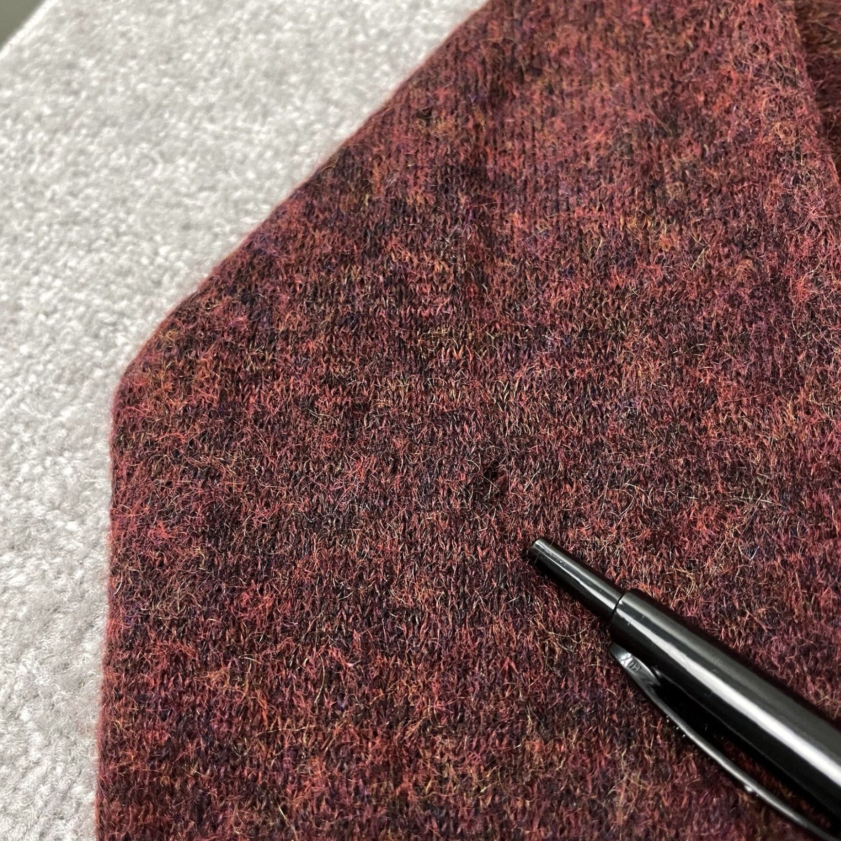 Eileen Fisher EILEEN FISHER Sweater Womens M Dark Red Wool Mohair Open Front Pullover Size M / US 6-8 / IT 42-44 - 7 Thumbnail