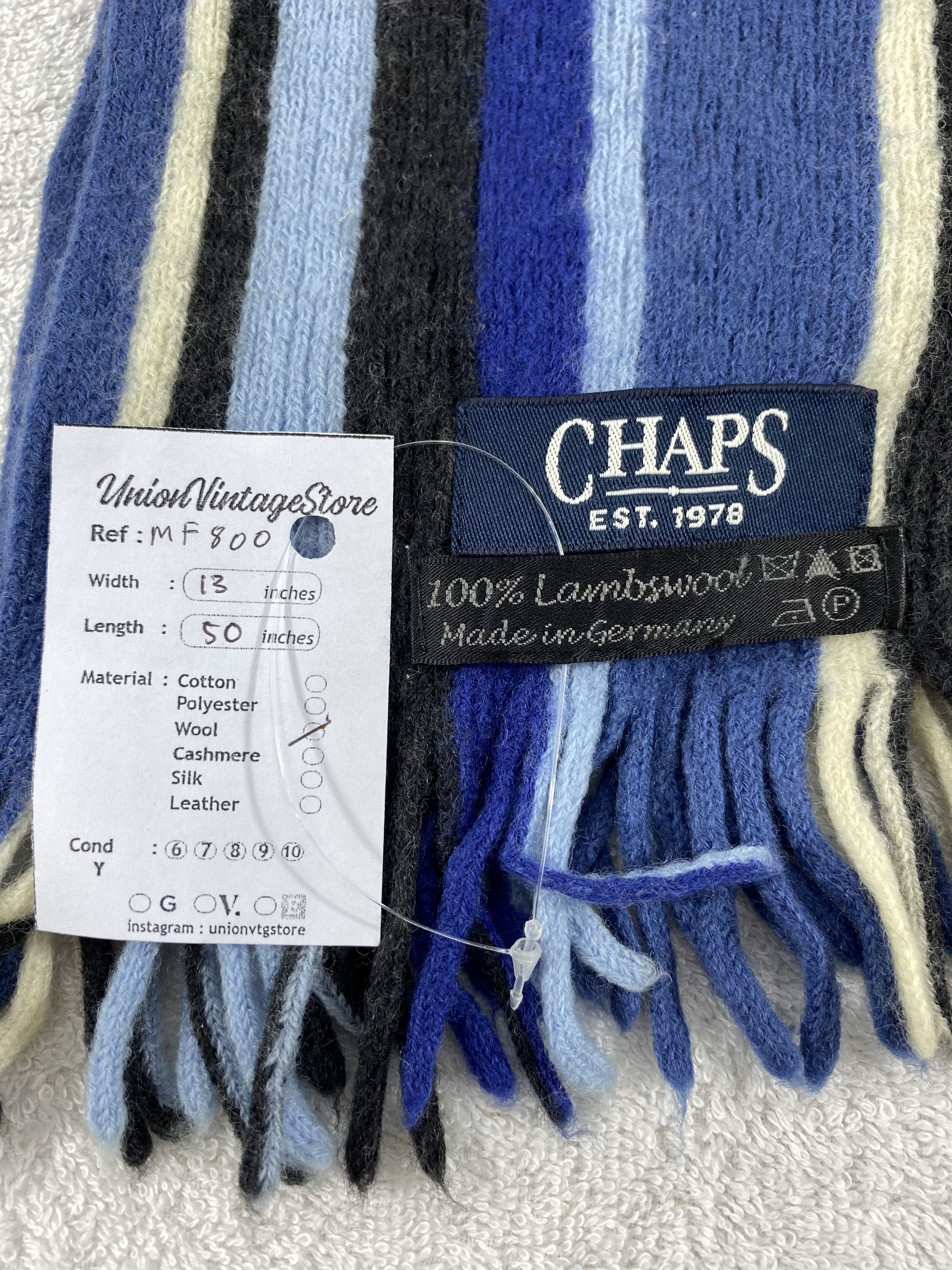 Chaps Vintage Chaps Scarf/Muffler/Neckwear MF800 Size ONE SIZE - 4 Thumbnail