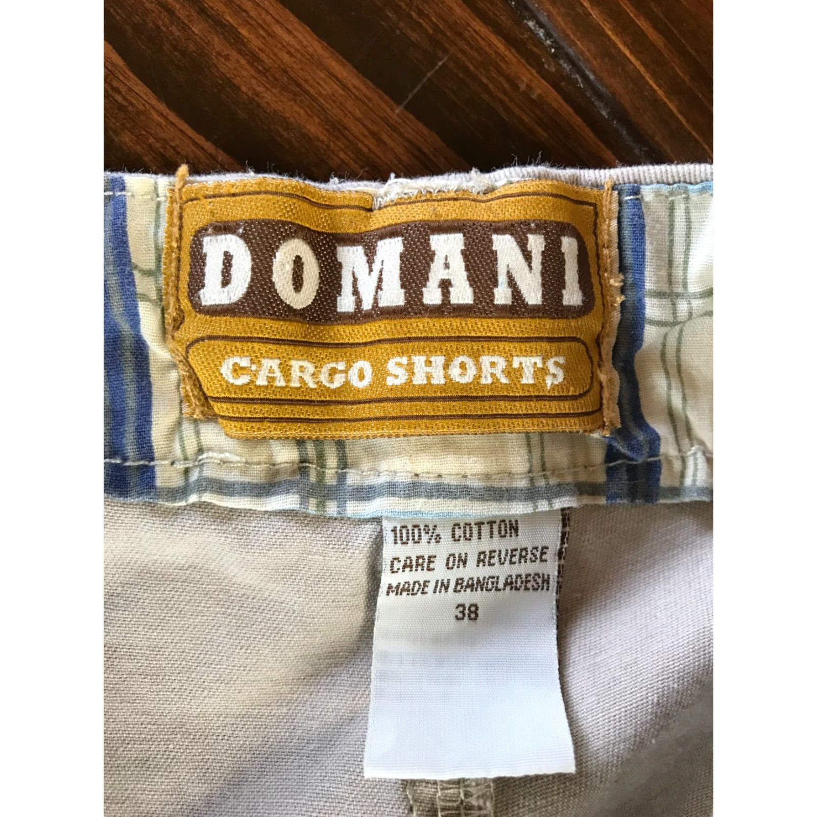 Vintage Domani Shorts Men 38 Cargo Pockets Tan Brown Cotton Regular Inseam 10 in Size US 38 / EU 54 - 5 Thumbnail
