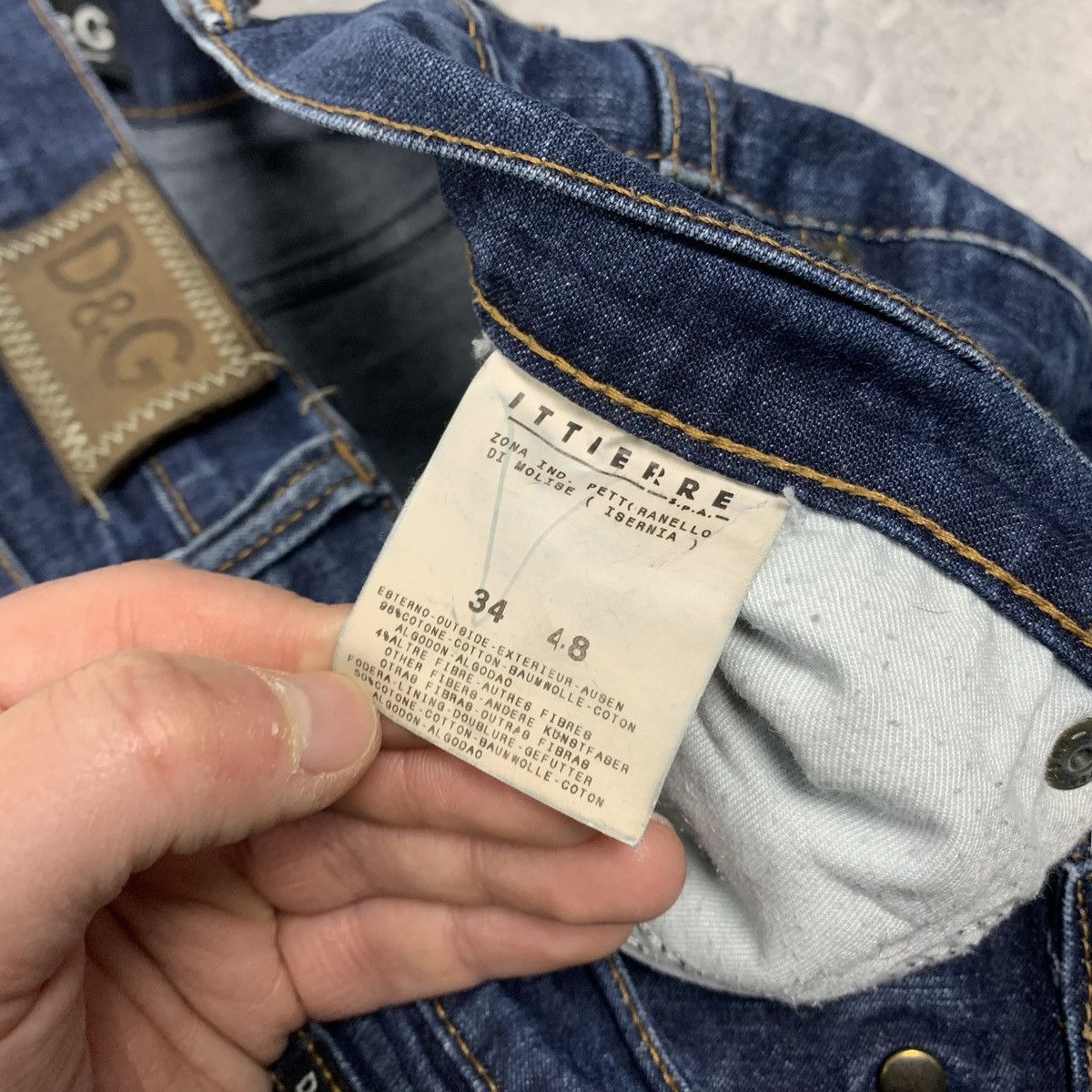 Dolce & Gabbana Men’s Dolce&Gabbana Navy Blue Jeans Size 48 Made In Italy Size US 34 / EU 50 - 12 Thumbnail
