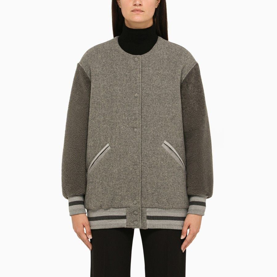 Givenchy o1d2blof0824 Bomber Jacket in Grey Size XS / US 0-2 / IT 36-38 - 1 Thumbnail