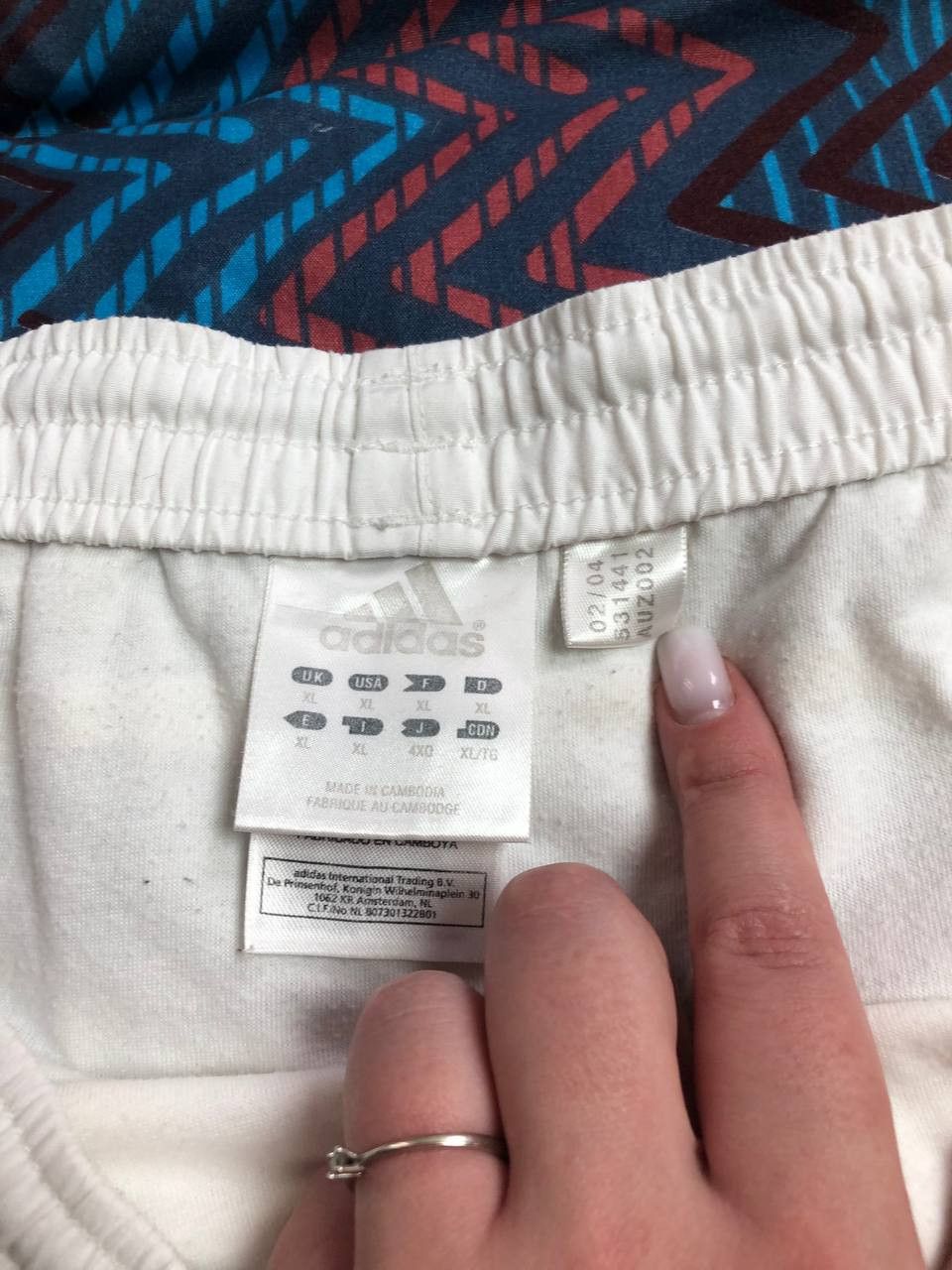 Adidas streetwear shorts white logo Adidas Vintage crazy Y2K Size US 36 / EU 52 - 2 Thumbnail