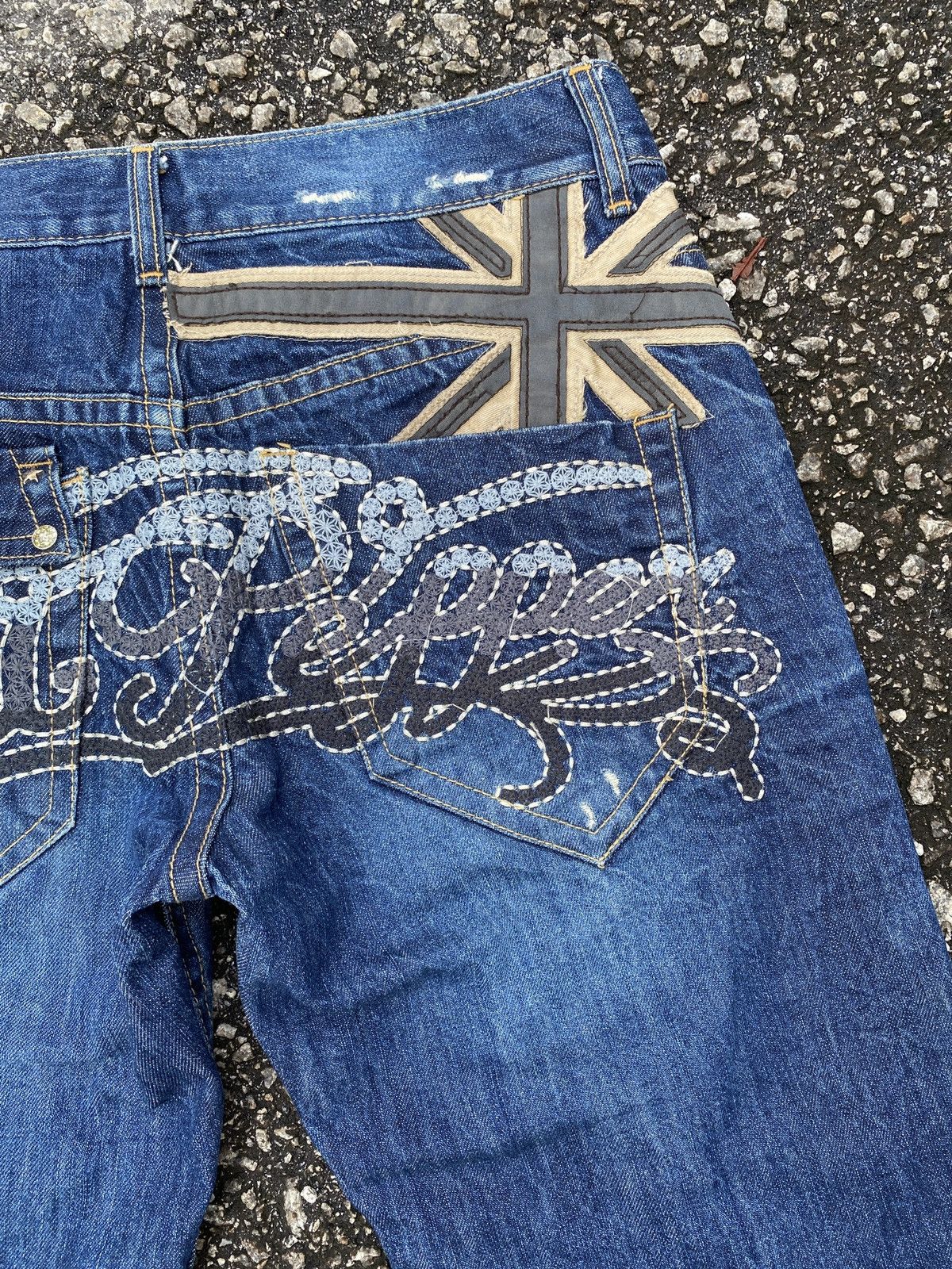 If Six Was Nine × Japanese Brand × Tornado Mart 1990s - Red Pepper Distressed Logo Design Denim Size US 32 / EU 48 - 13 Thumbnail