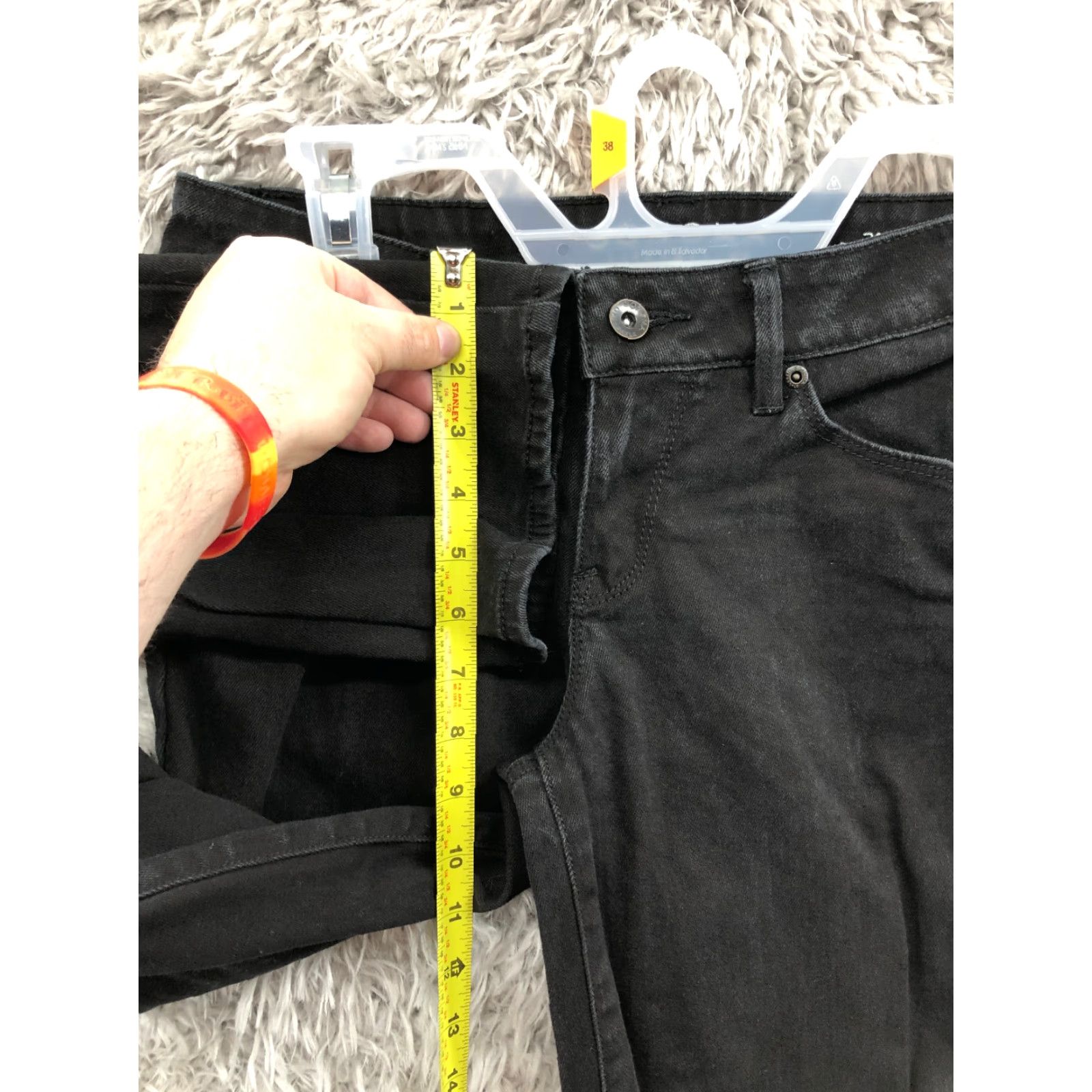 Denime Sonoma Jeans Womens Size 4 Black Dark Wash Denim Mid Rise Straight Size 27" / US 4 / IT 40 - 4 Thumbnail