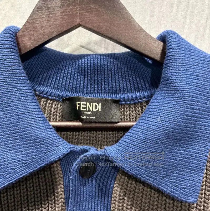 Fendi Fendi Men's Sleeveless Colorful Polo Shirt . Size US XXL / EU 58 / 5 - 4 Thumbnail