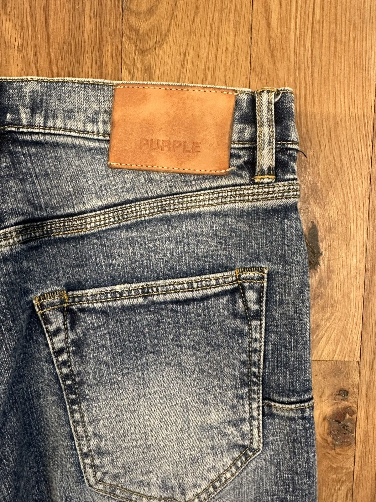 Purple Brand Purple Brand Plain Acid Blue Denim Jeans Size 28 Size US 28 / EU 44 - 4 Thumbnail