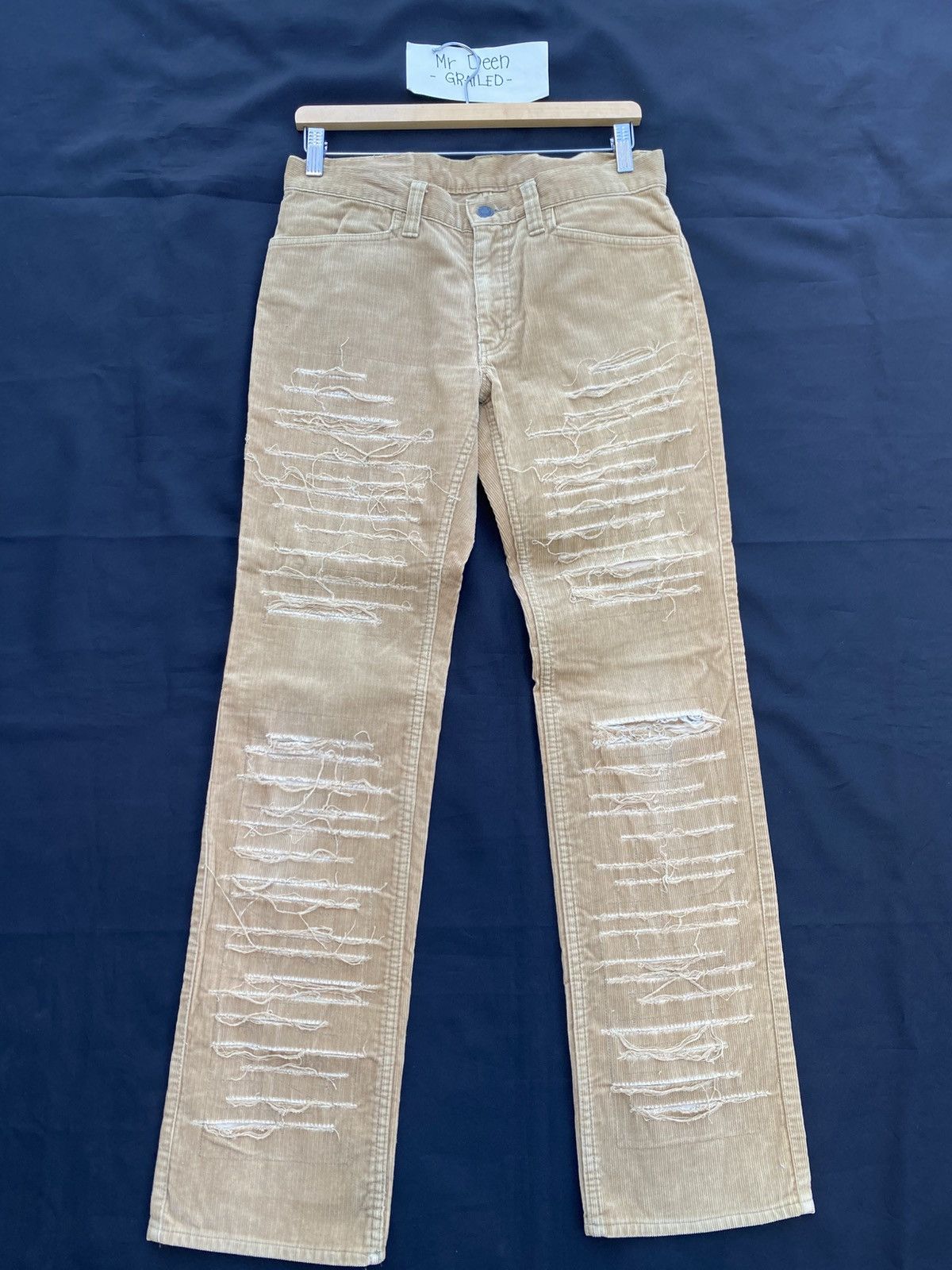 Hysteric Glamour Rare Vintage Hysteric Glamour distressed corduroy pant Size US 31 - 1 Thumbnail
