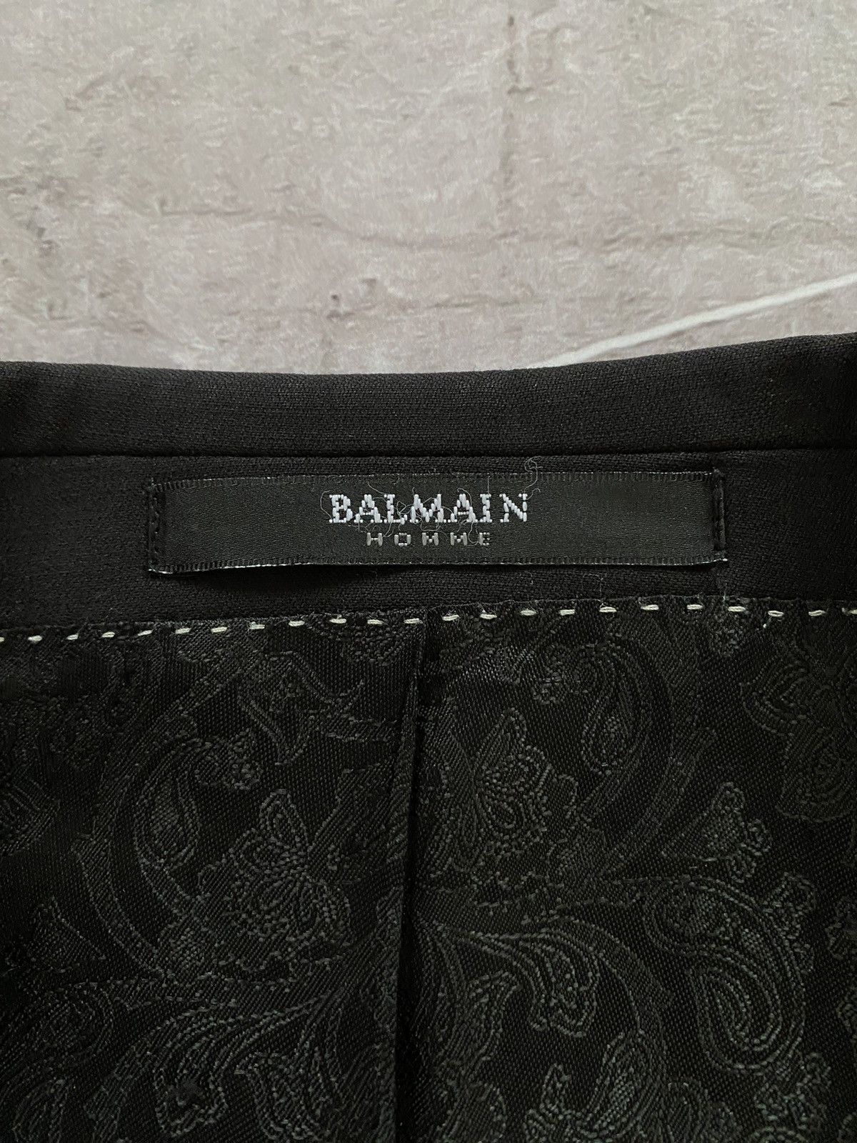 Balmain × Designer Rare Balmain Homme Paris Blazer Luxury Jacket Size 40L - 5 Thumbnail