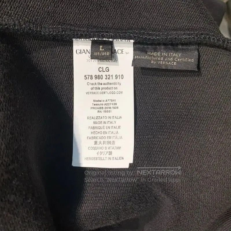 Versace Versace Black Cotton Men's Outerwear Jacket . Size US L / EU 52-54 / 3 - 4 Thumbnail