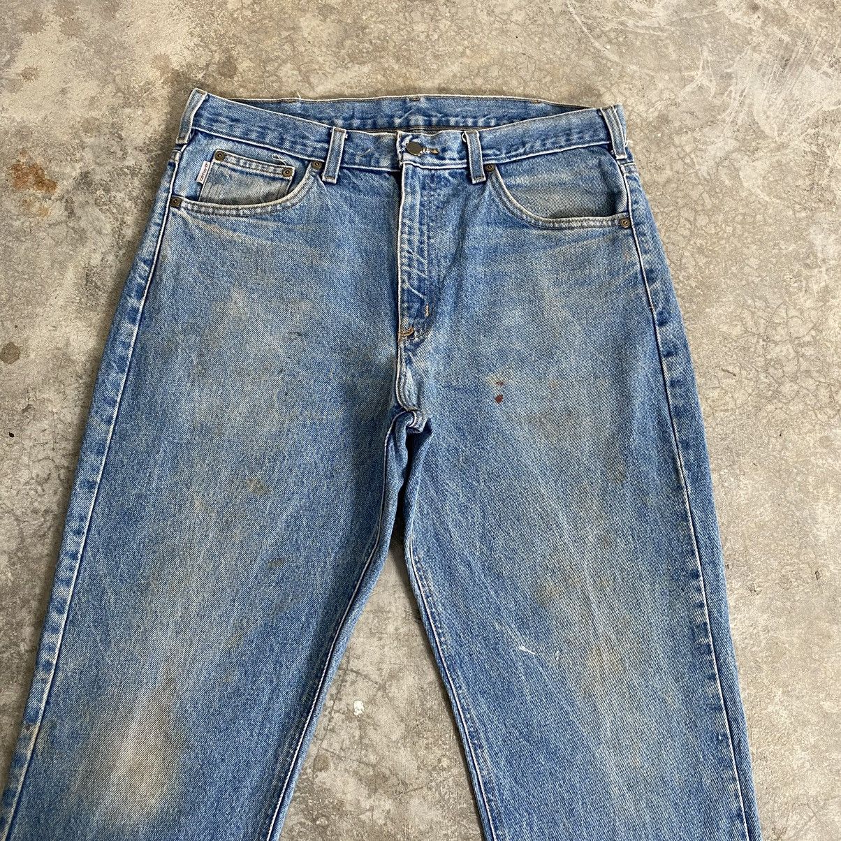 Carhartt Vintage Carhartt Traditional Fit Faded Dirty Jeans Size US 35 - 2 Thumbnail