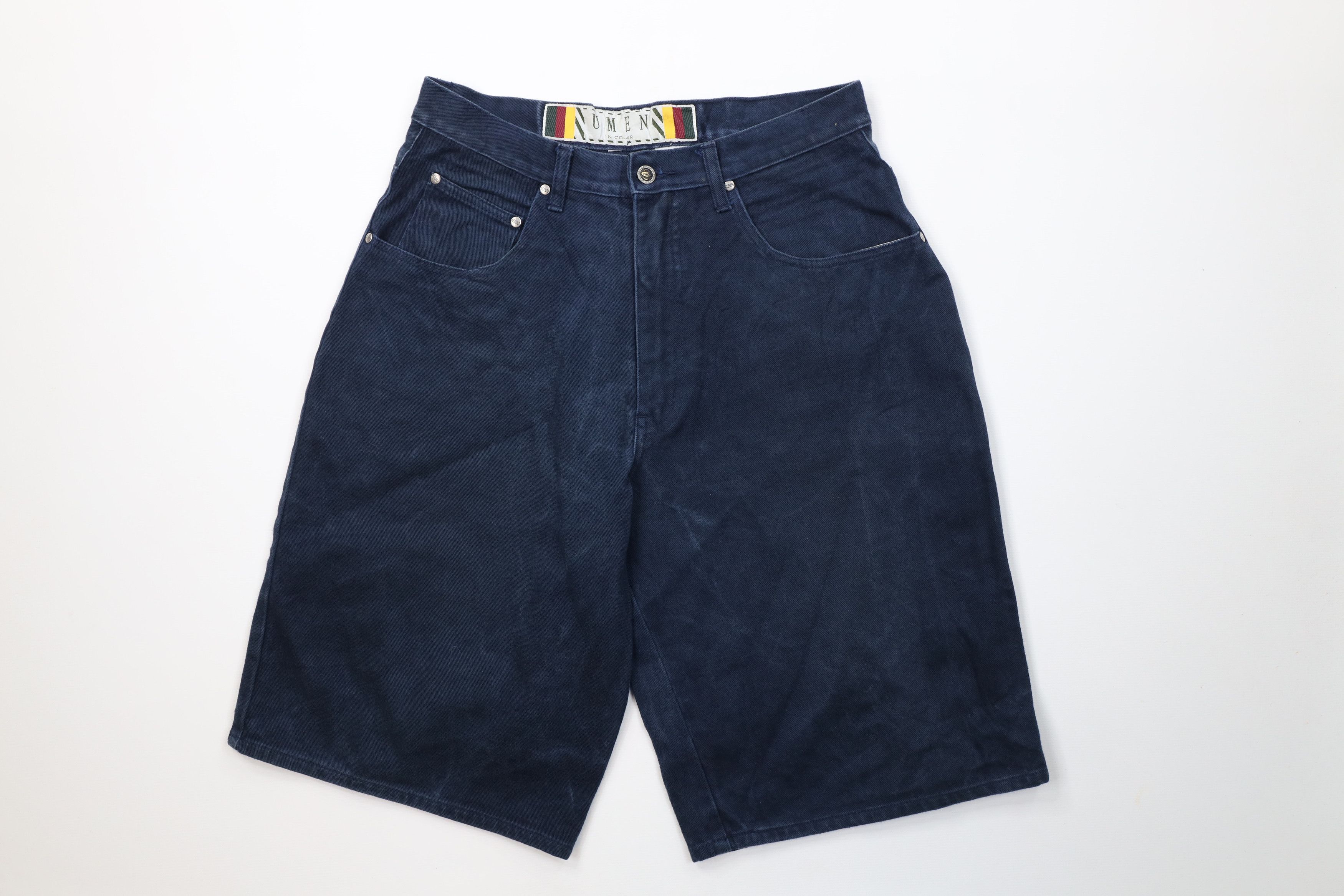 Vintage Vintage 90s Streetwear Pocket Skateboard Denim Shorts Blue Size US 32 / EU 48 - 1 Thumbnail