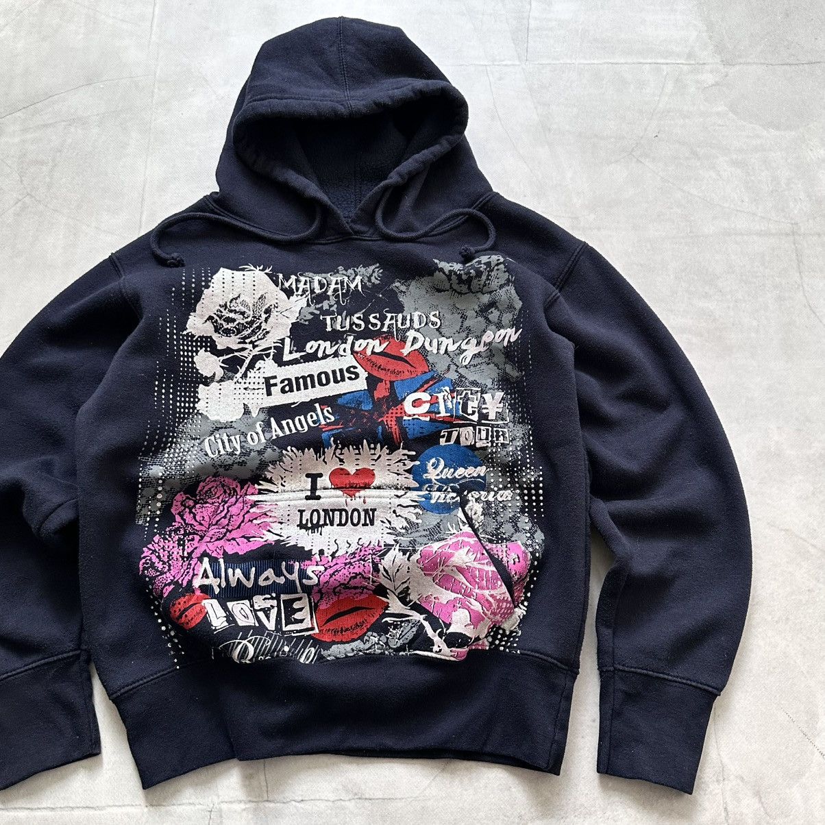 Hysteric Glamour × Undercover Poem London Punk British Hoodie Vivienne Westwood Vibe Size M / US 6-8 / IT 42-44 - 2 Thumbnail