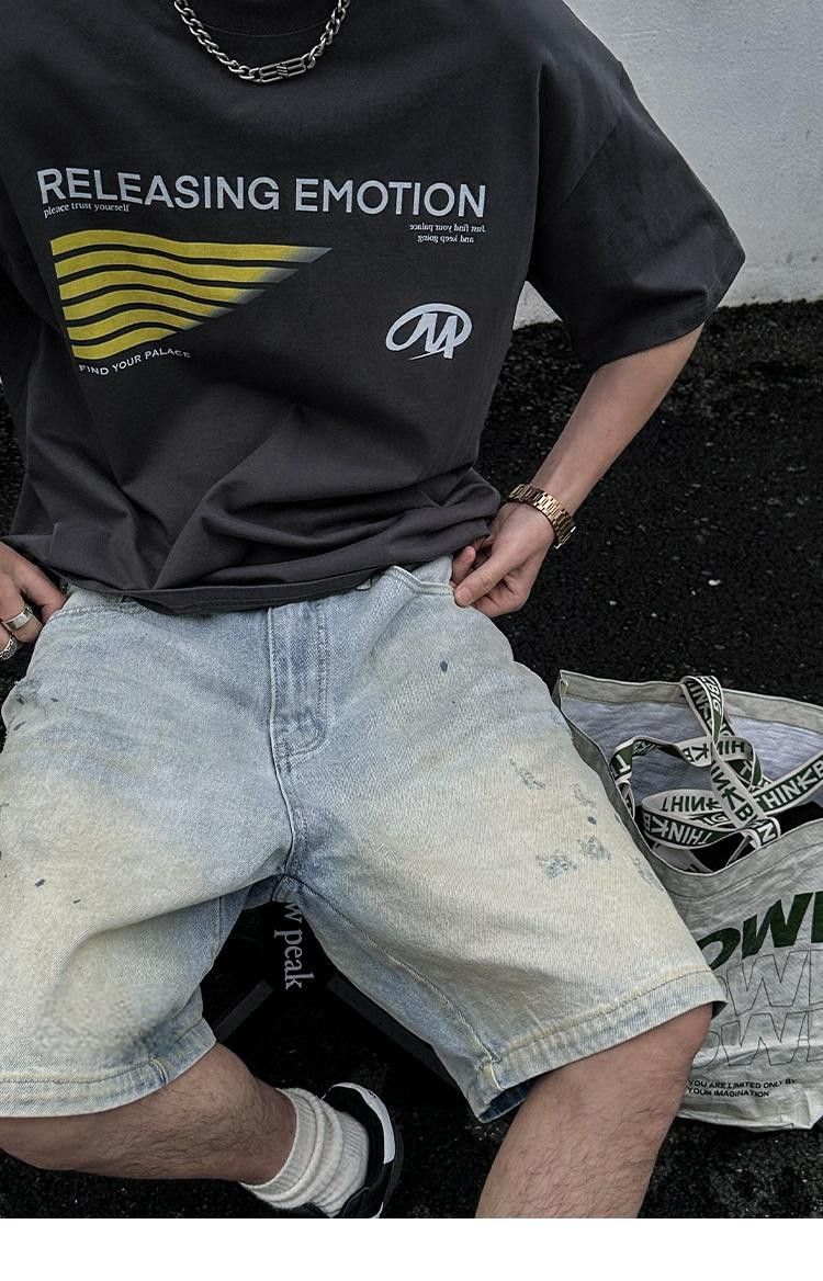 Japanese Brand × Vintage Cargo Denim Short Size US 35 - 6 Thumbnail