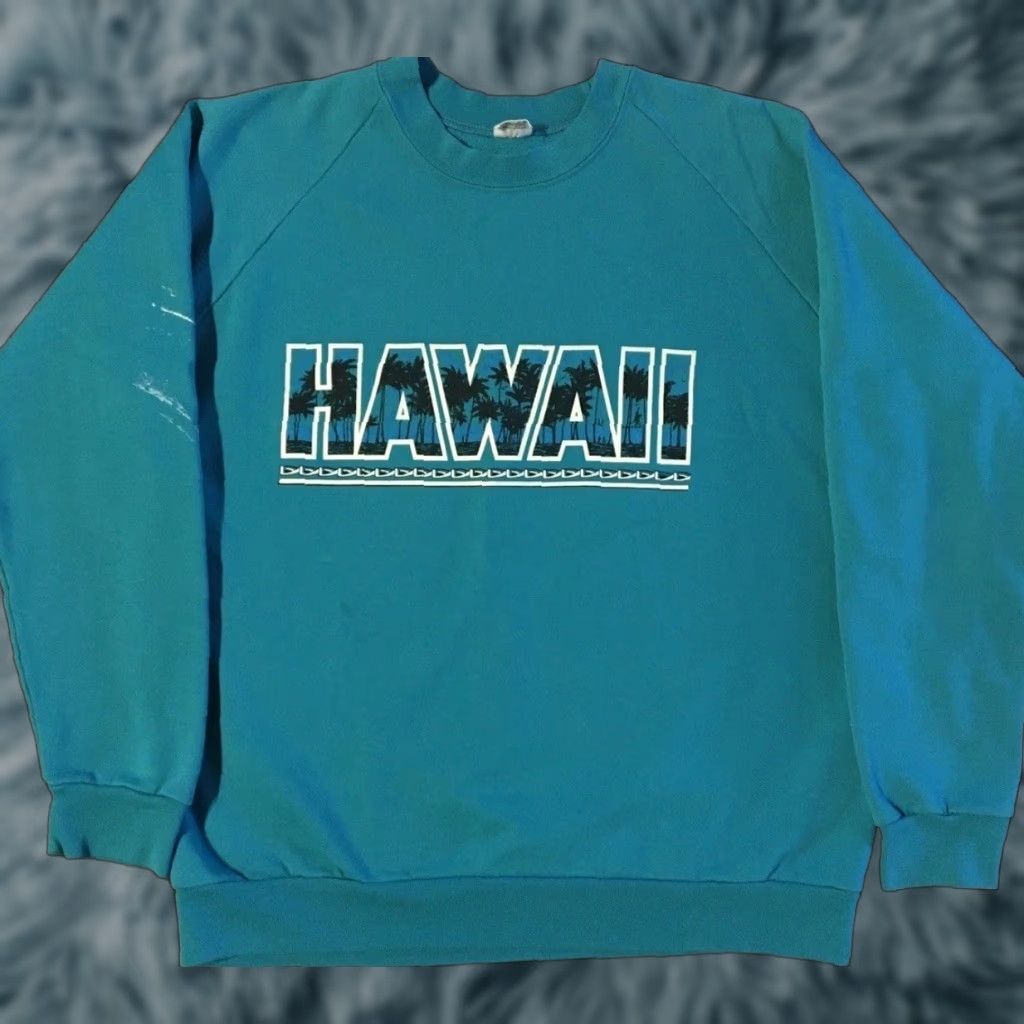 Quiksilver Vtg 80s Hawaii Faded Sweatshirt M USA Beach Surf Skate Billabong Rusty OP TC 90s Size US M / EU 48-50 / 2 - 1 Thumbnail