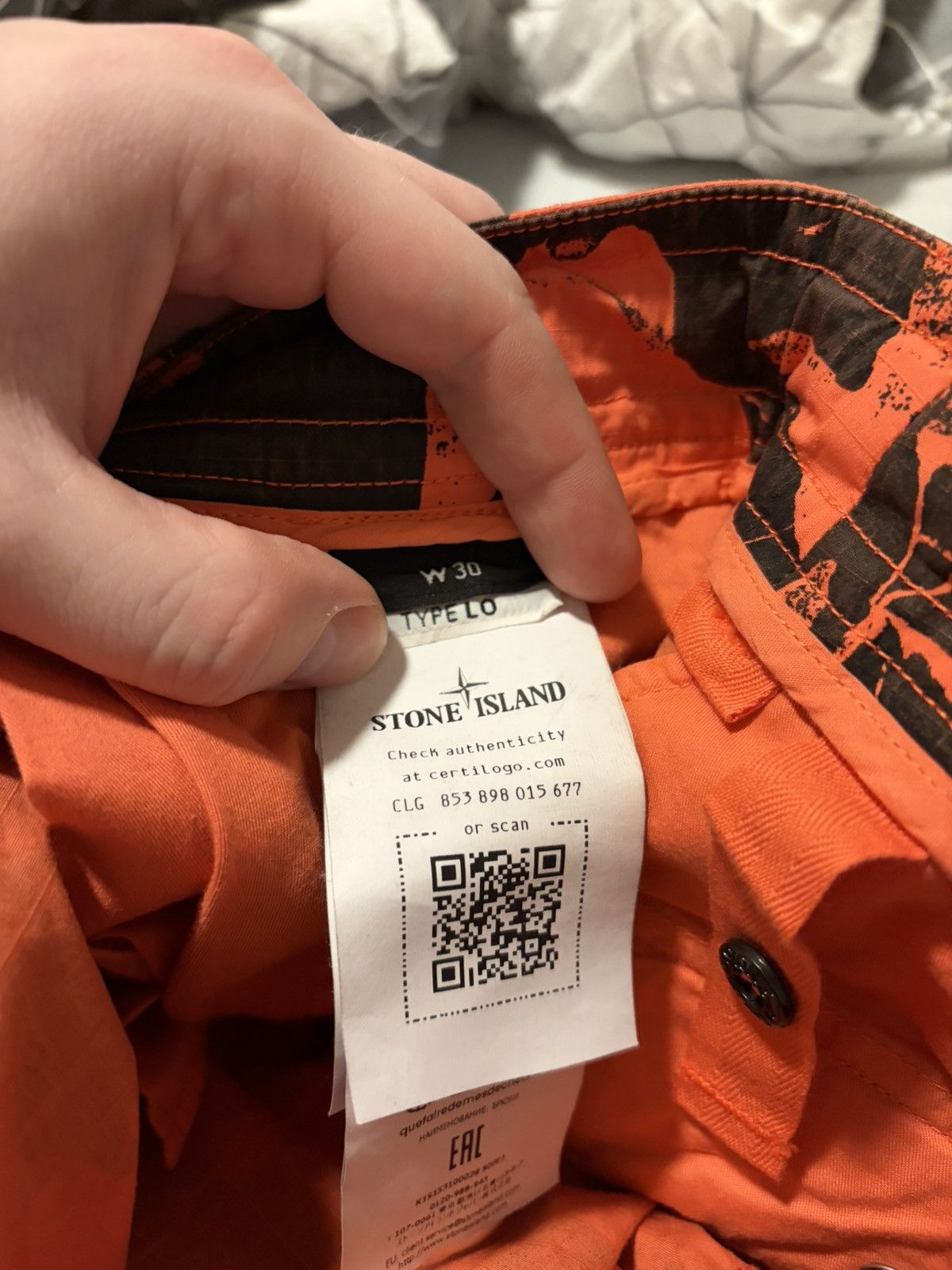 Stone Island Stone Island Scan Camo On Stretch Ripstop-OVD Trousers Size US 30 / EU 46 - 7 Thumbnail