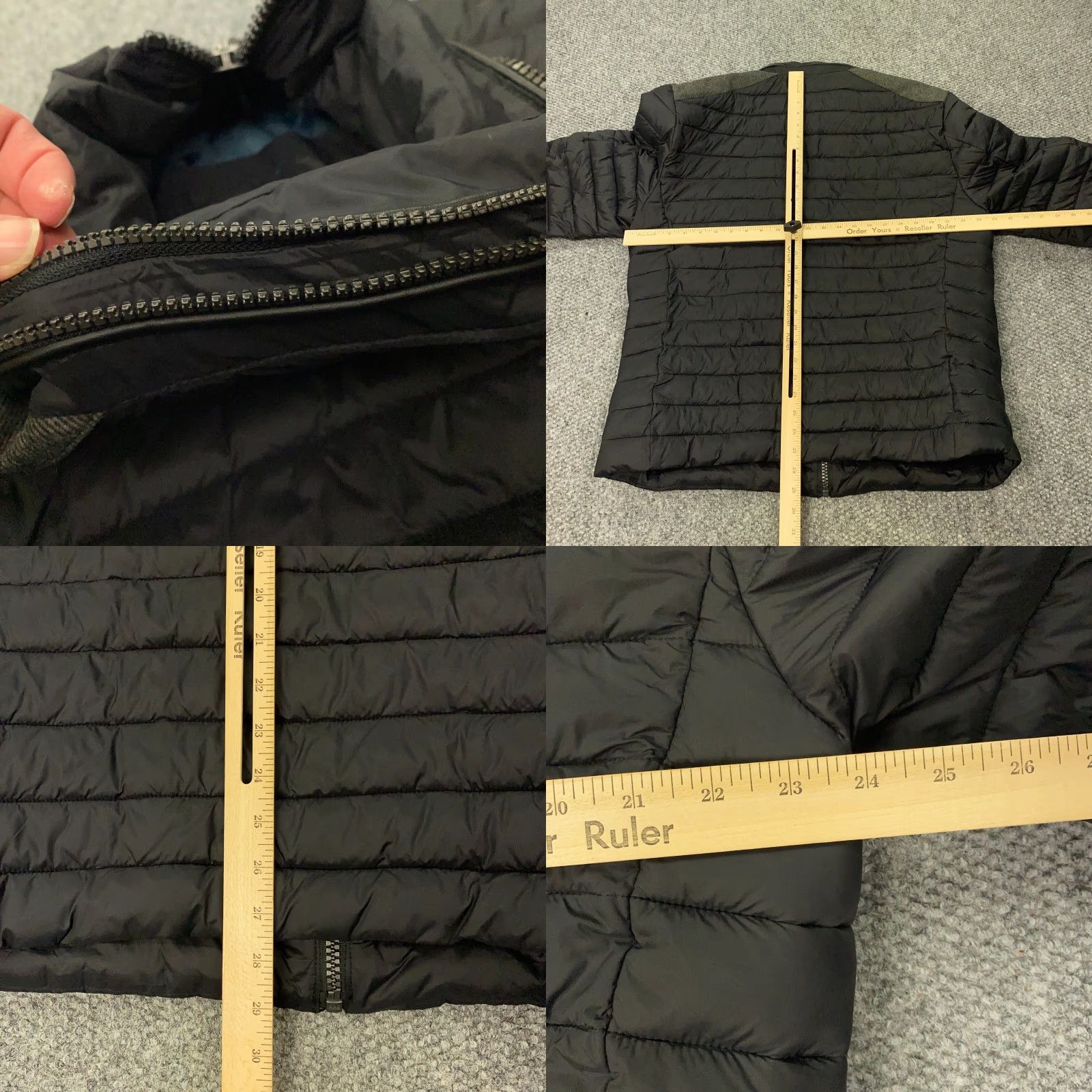 Vintage By Definition Jacket Mens XL Black Puffer Zipped Pockets Lined Size US XL / EU 56 / 4 - 9 Thumbnail