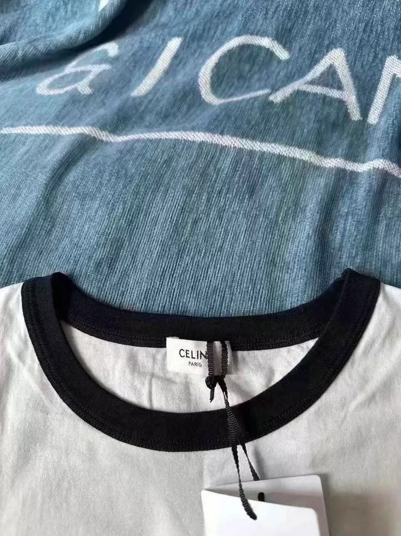 Celine Celine Paris Black and White Short Sleeve Shirt Size US S / EU 44-46 / 1 - 2 Thumbnail