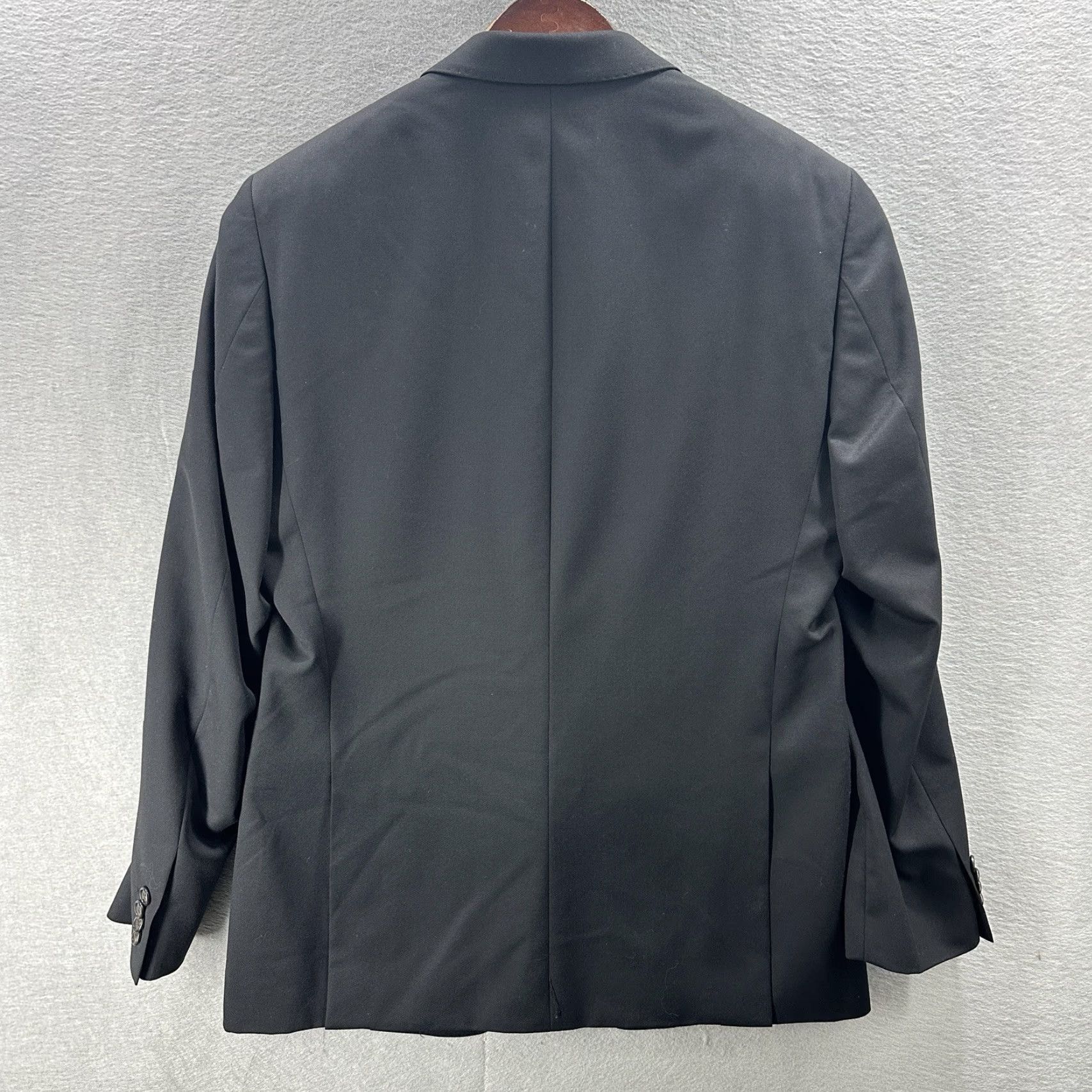 Ralph Lauren Lauren Ralph Lauren Tuxedo Blazer Mens 40 Regular Wool Black Notch Lapel 2-Button Satin Trim Wedding Formal Outdoor Clothing Size 40R - 5 Thumbnail