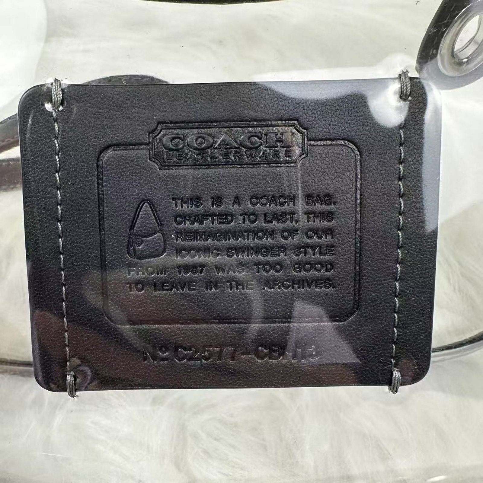 Coach Coach Stadium Swinger Clear Shoulder/Crossbody Silver/Black Size ONE SIZE - 3 Thumbnail