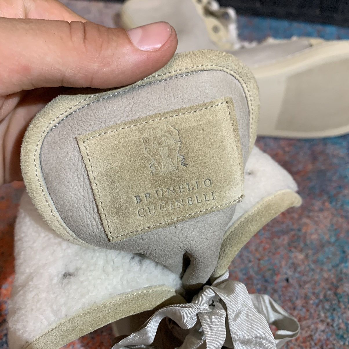 Brunello Cucinelli Brunello Cucinelli Leather Warm Sneakers Size 37 Size US 7 / IT 37 - 8 Thumbnail