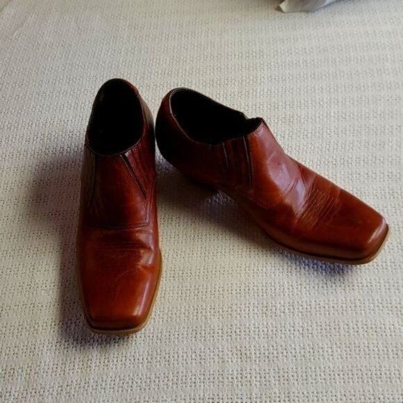 Durango Durango Sz. 8.5 Brown Leather 2" Heeled Pullon Square Toe Bo Size US 8.5 / EU 41-42 - 1 Thumbnail
