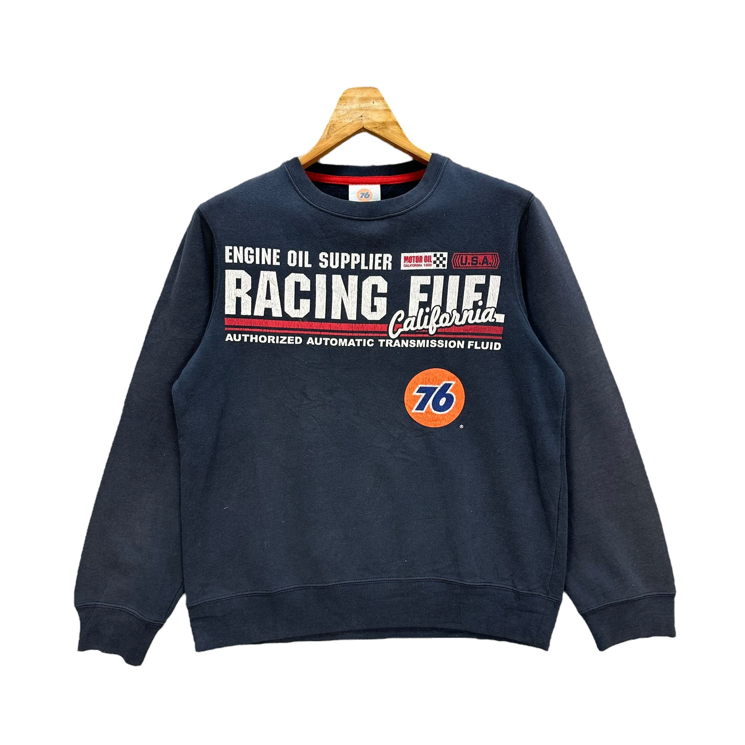 Vintage 76 LUBRICANTS Racing Big Logo Crewneck Sweatshirt #A5-0130 Size US M / EU 48-50 / 2 - 1 Thumbnail