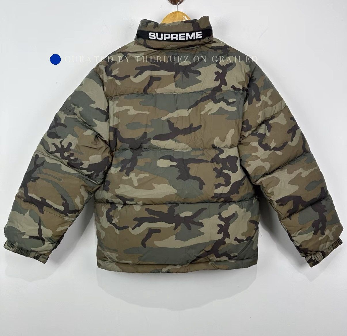 Supreme Camouflage Down Jacket in Green Size US S / EU 44-46 / 1 - 1 Thumbnail