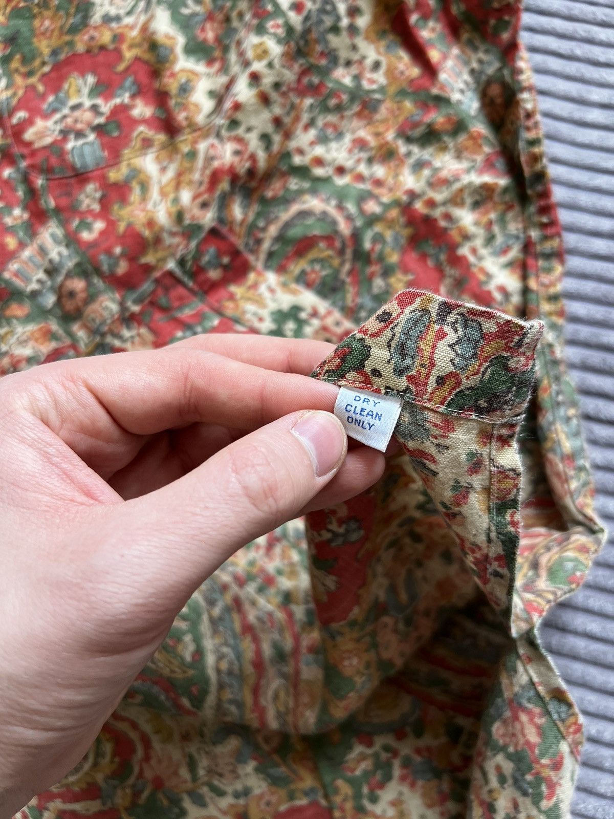 Vintage Polo Ralph Lauren Paisley Linen Button Shirt Casual Rare L Size US L / EU 52-54 / 3 - 11 Thumbnail