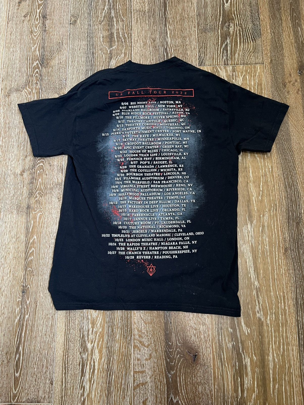 Band Tees In flames 2022 tour tee Size US M / EU 48-50 / 2 - 2 Thumbnail