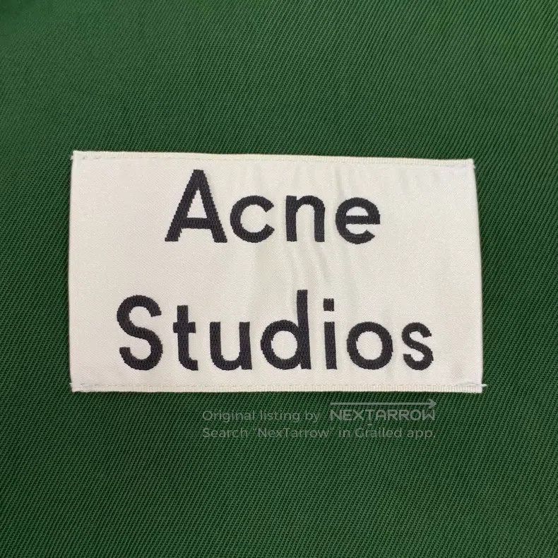 Acne Studios Acne Studios Dark Green Notched Collar Double-Breasted Lon Size 4XL / US 24-26 - 6 Thumbnail