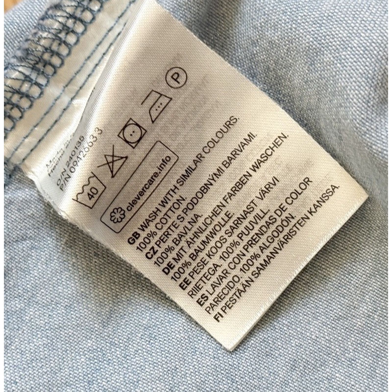 H&M H&M 100% Cotton Puff Sleeve Baby Doll Dress Denim Zip S Size S / US 4 / IT 40 - 5 Thumbnail