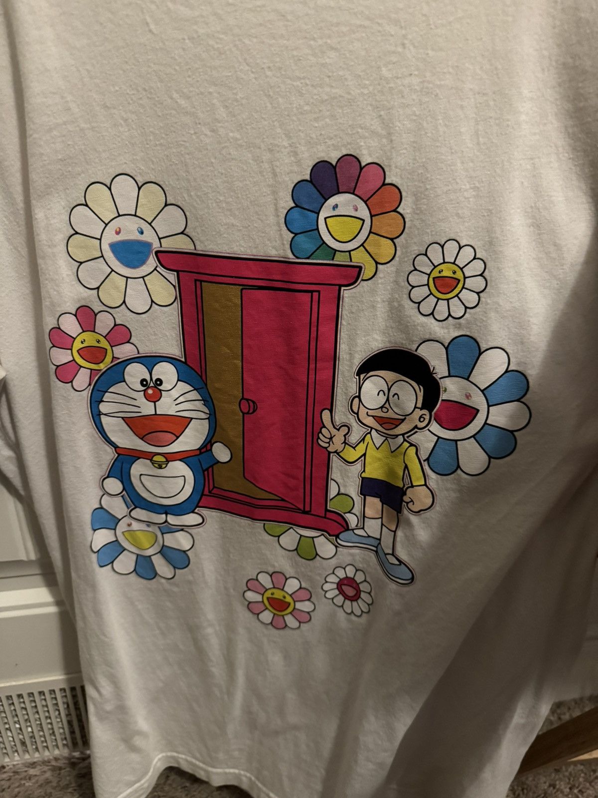 Japanese Brand × Uniqlo × Vintage Uniqlo Takashi Murakami Doraemon 2017 Tee Size US L / EU 52-54 / 3 - 4 Thumbnail