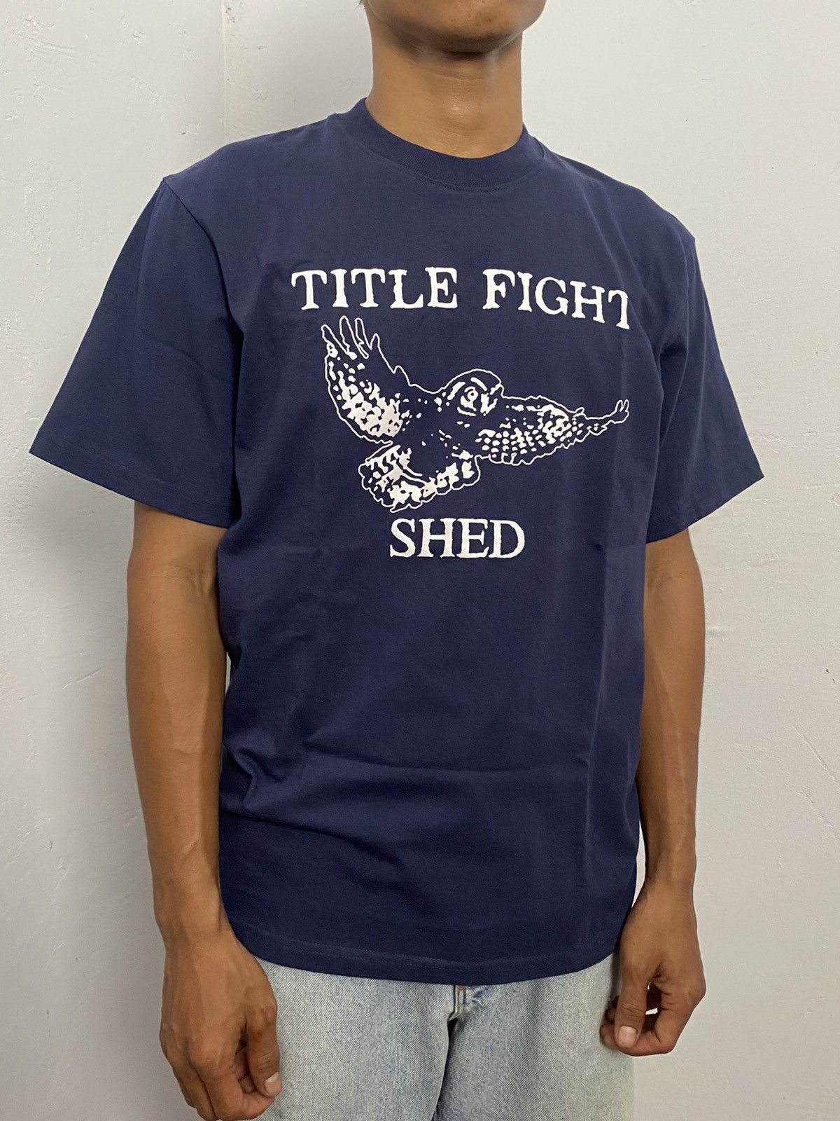 Band Tees Title fight shed navy tee Size US M / EU 48-50 / 2 - 2 Thumbnail
