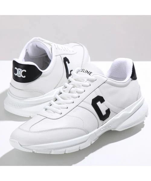 Celine o1bcso1str1225 359483338C Low-Top Sneakers Optic White/Black Size US 10 / EU 43 - 2 Thumbnail