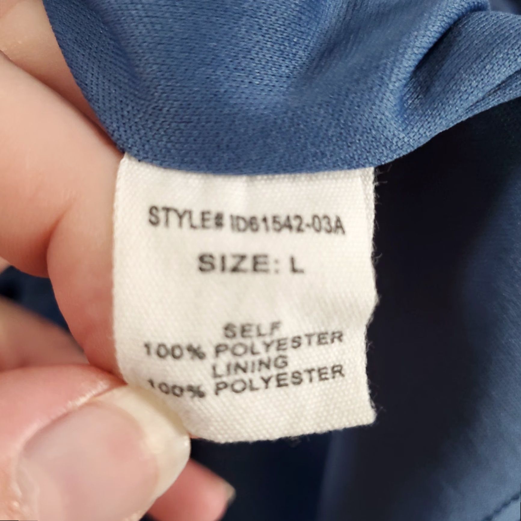 Vintage Altered State Dress Womens Large Blue Square Neck Tiered Polka Dot Texture Size L / US 10 / IT 46 - 6 Thumbnail
