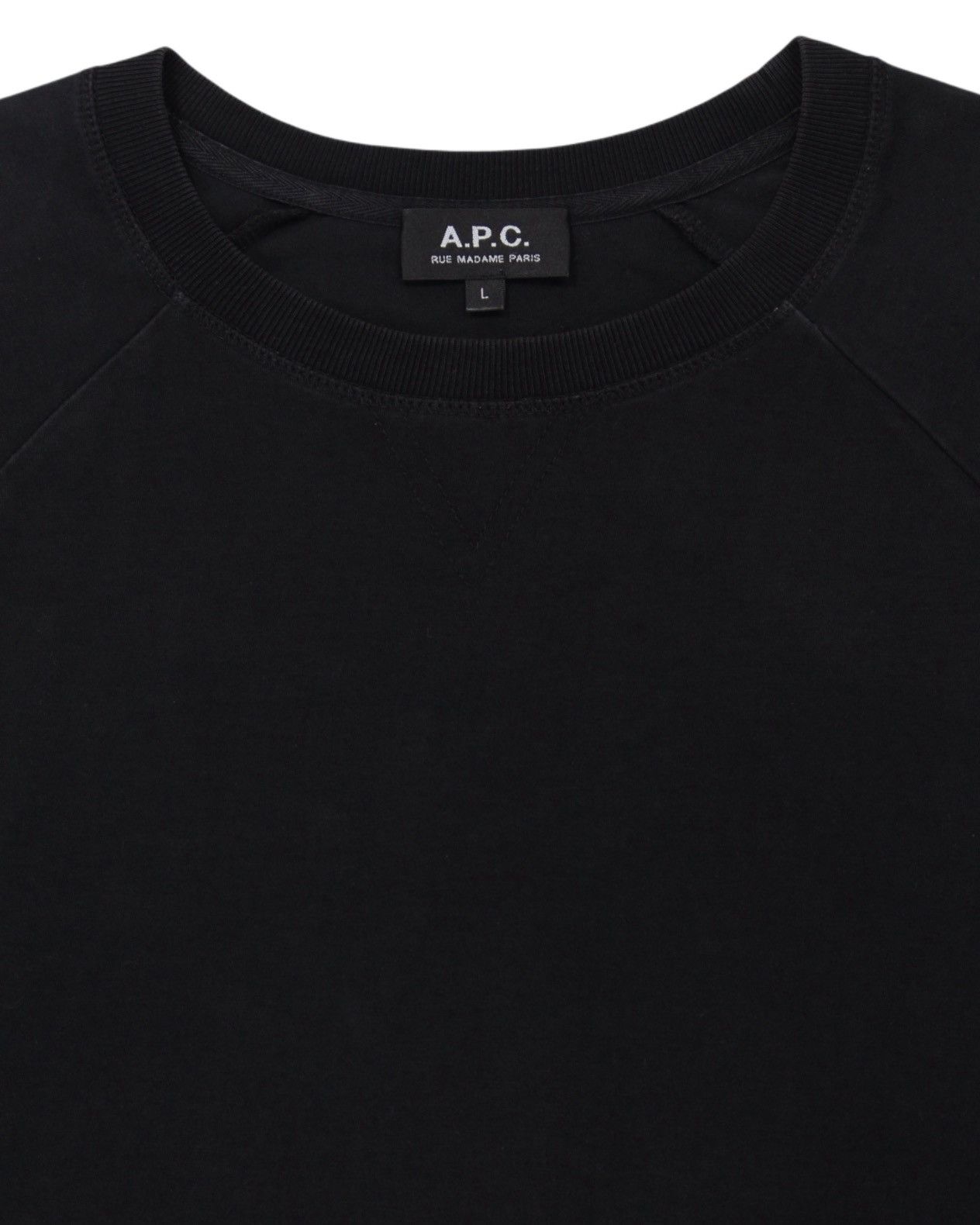 A.P.C. 2017 A.P.C. RUE MADAME PARIS BLACK SWEATSHIRT Size US L / EU 52-54 / 3 - 2 Thumbnail