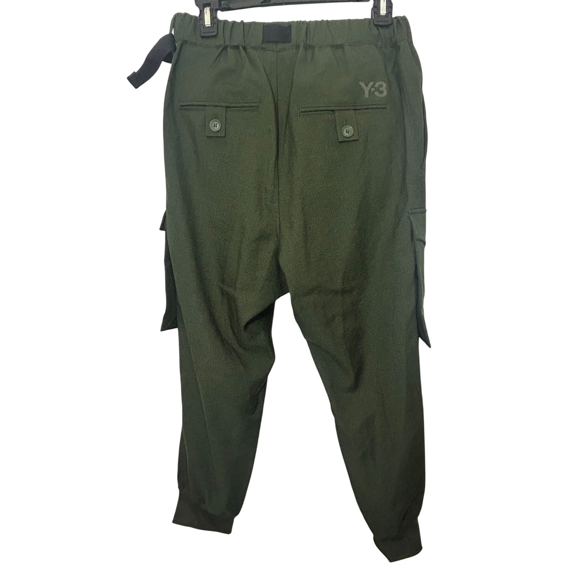 Adidas × Y's Adidas Yohji Yamamoto Y-3 Men’s Unisex Cuffed Cargo Pants Gr Size US 28 / EU 44 - 2 Thumbnail