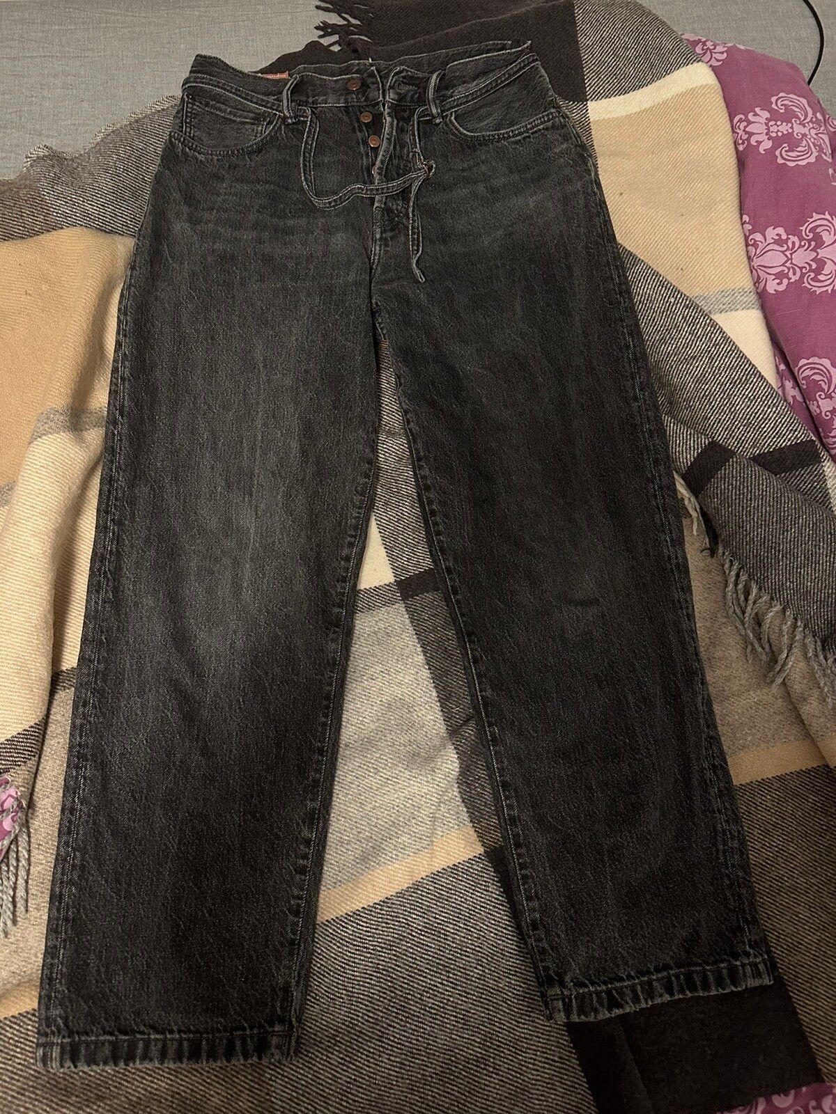 Pre-owned Acne Studios Baggy Loose Fit Jeans In Black