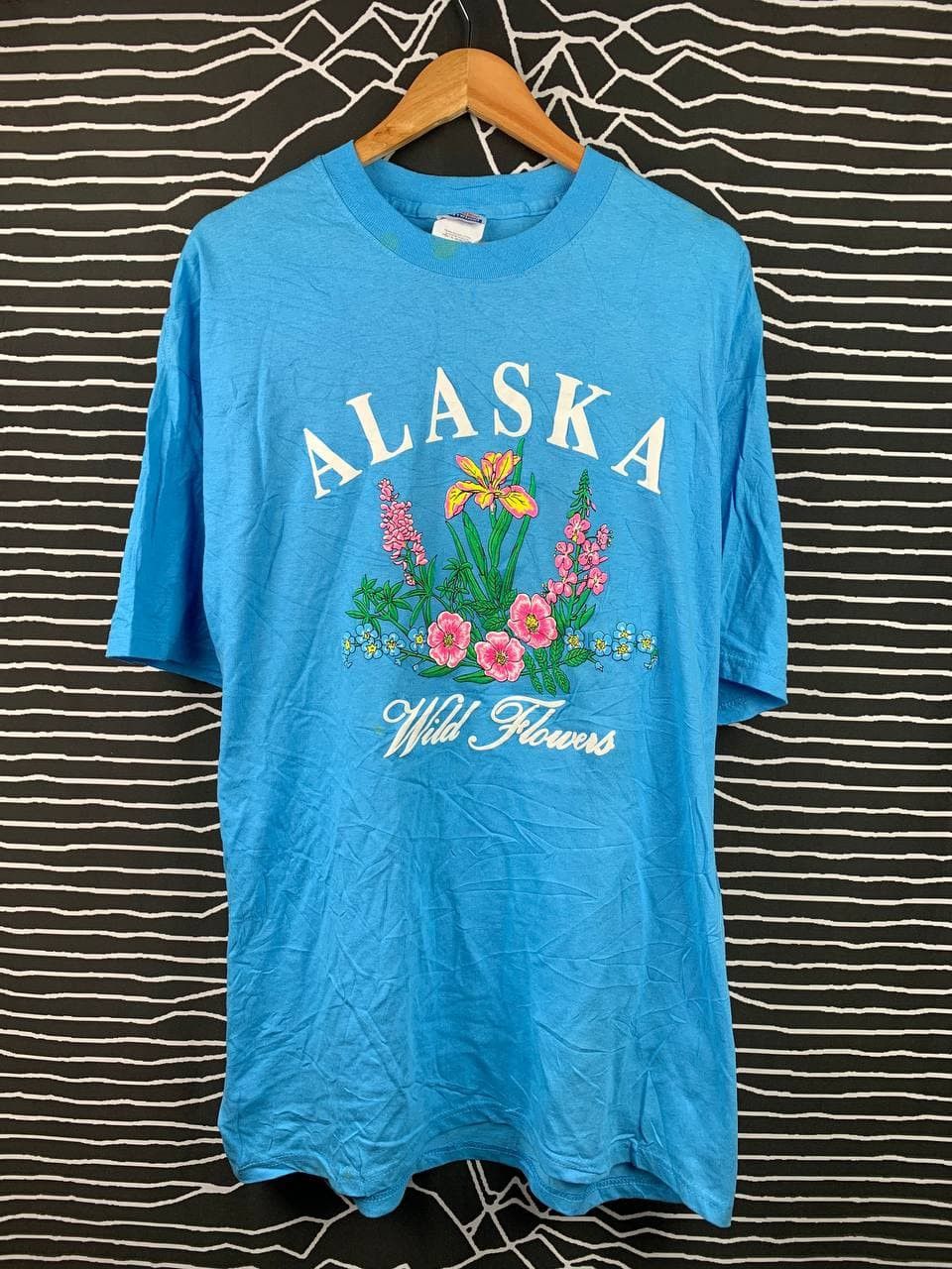 Vintage Vtg 90s 00s Alaska Wild Flowers Nature Graphic Tee Size US XL / EU 56 / 4 - 1 Thumbnail