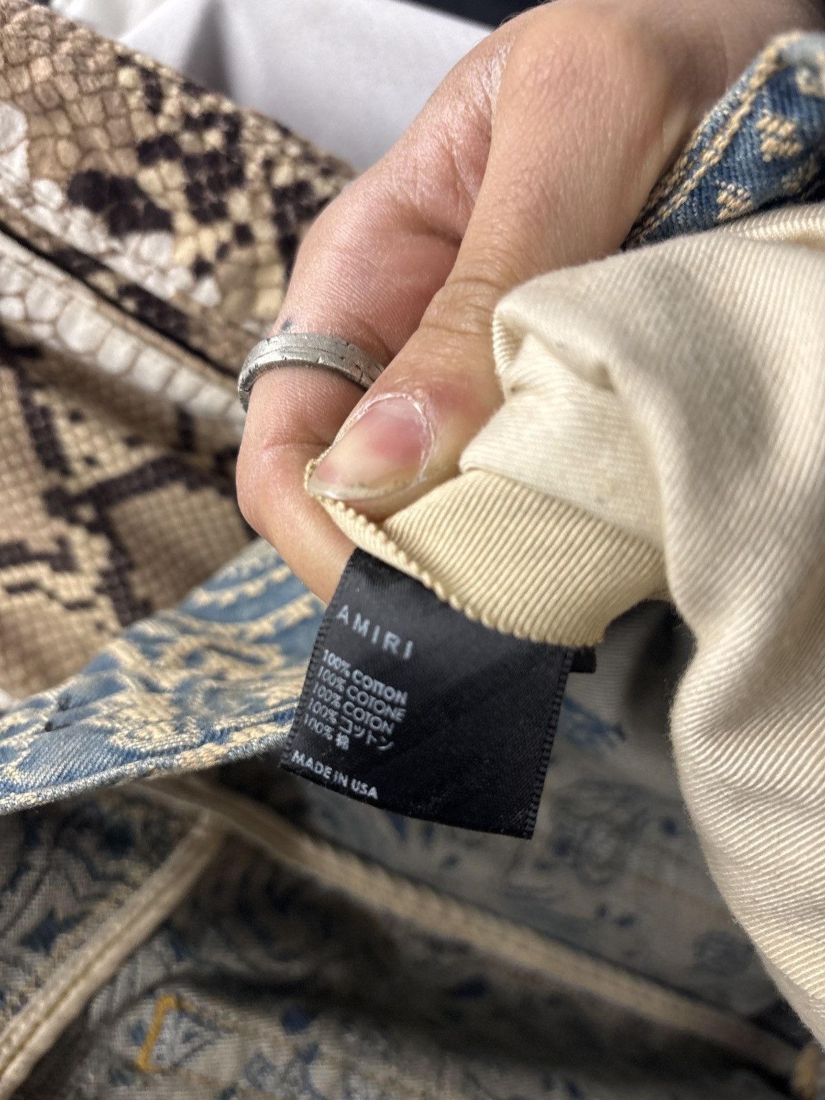 Amiri Amiri Denim Trousers Size US 31 - 9 Thumbnail