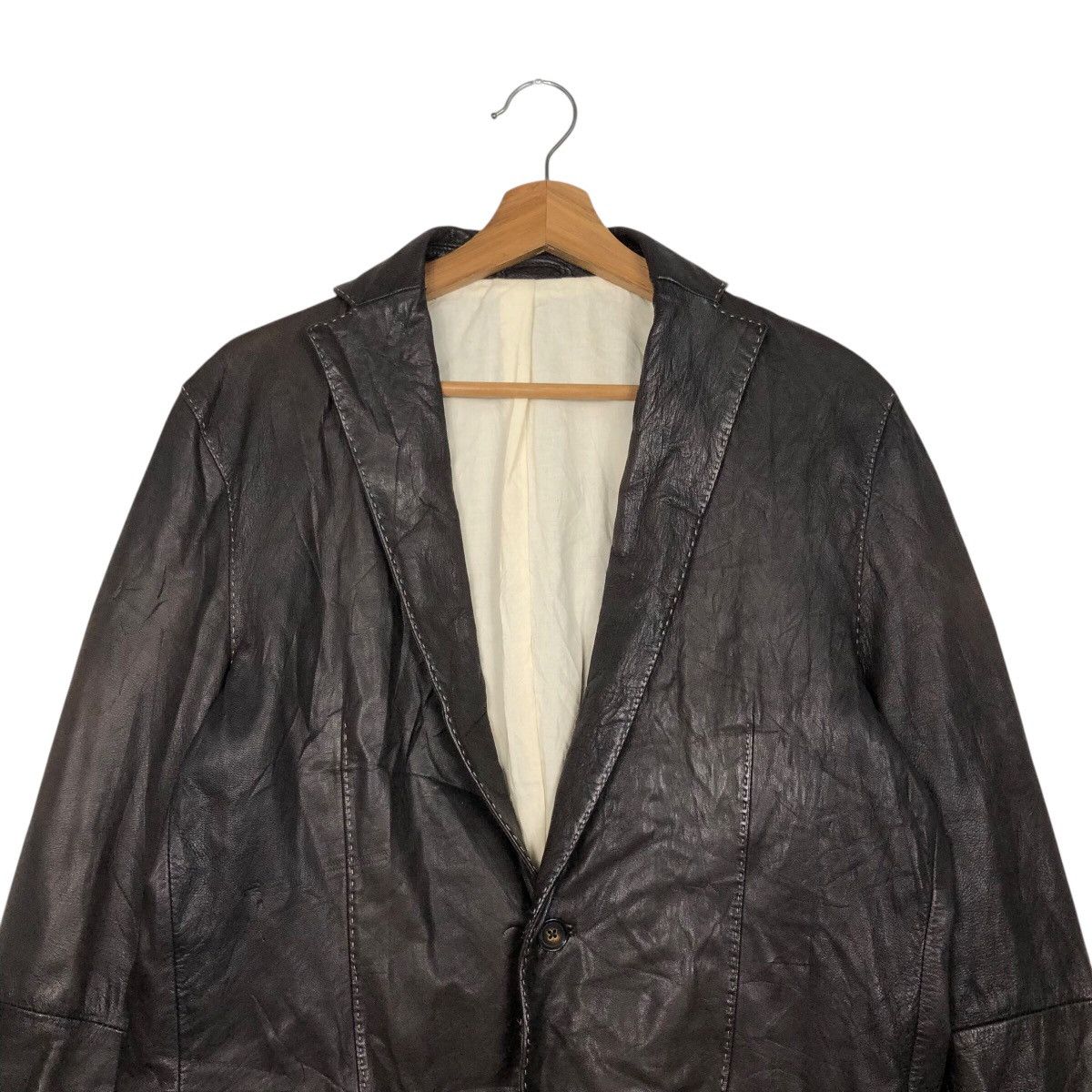 Japanese Brand 📌Vintage Biker Leather Jacket Male & Co. Issey Miyake Size US L / EU 52-54 / 3 - 4 Thumbnail