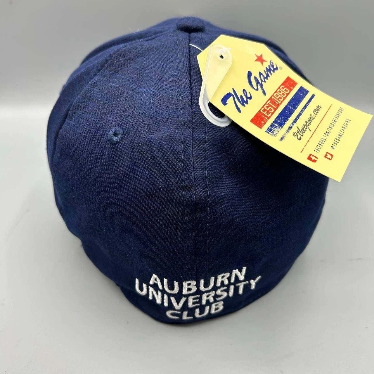 The Game Auburn University Club Hat Men S-M Blue Stretch Fitted Size ONE SIZE - 7 Thumbnail