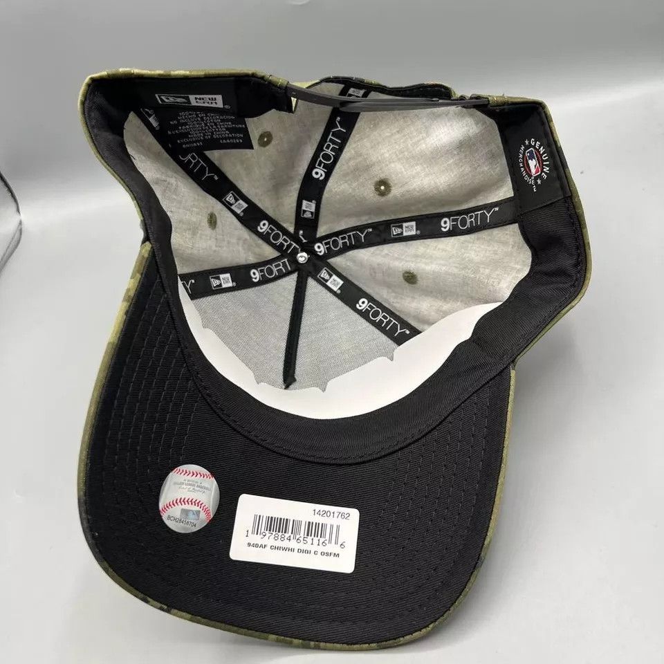 New Era Chicago White Sox Hat Men Camo 9Forty New Era Snap Back Cap Size ONE SIZE - 5 Thumbnail