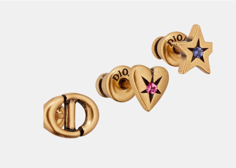 Dior o1w1db10325 Size: OS / E3294 Stud Earrings Set in Gold Size ONE SIZE - 4 Thumbnail