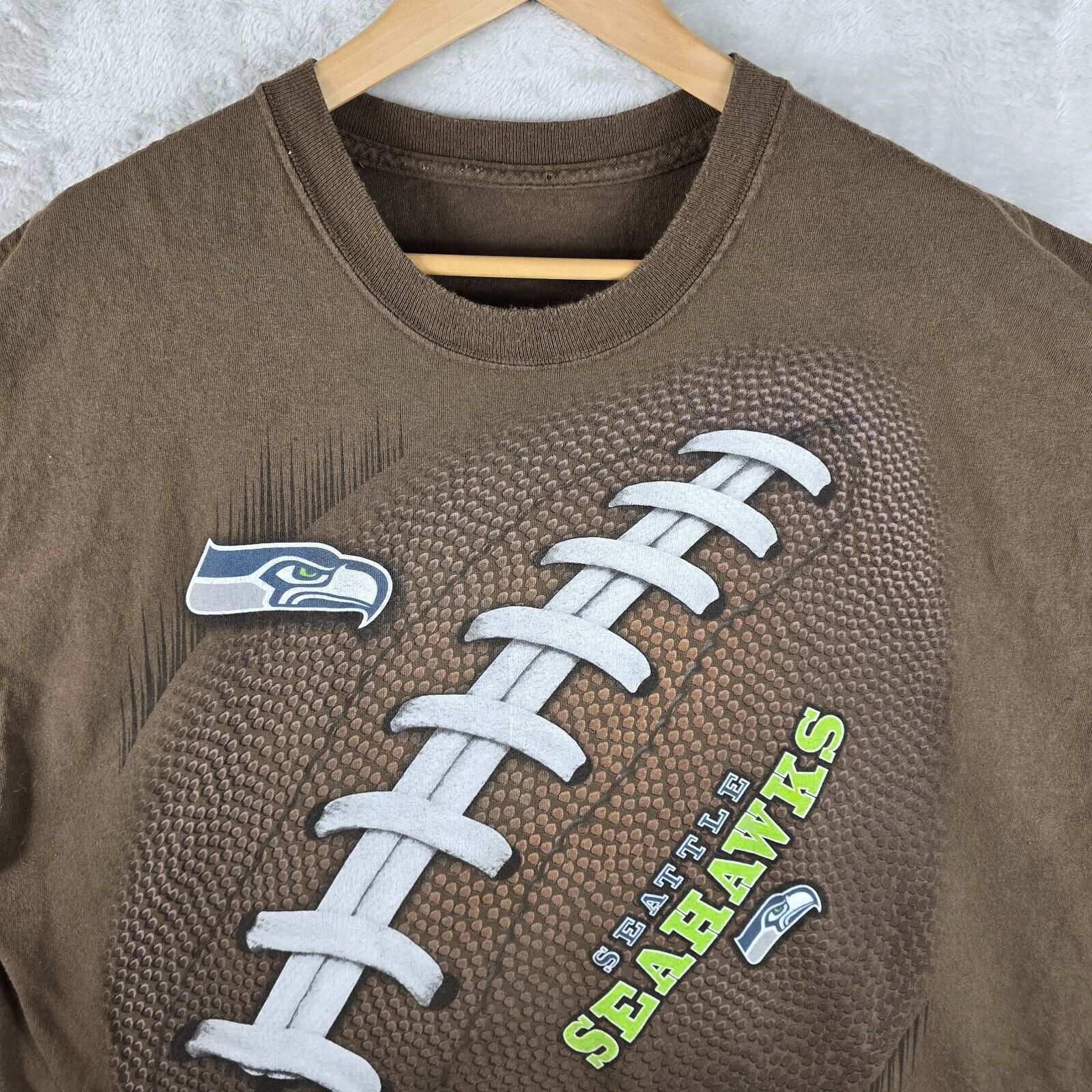 Majestic Seattle Seahawks NFL Big Front Vintage Majestic Shirt XXL Size US XXL / EU 58 / 5 - 3 Thumbnail