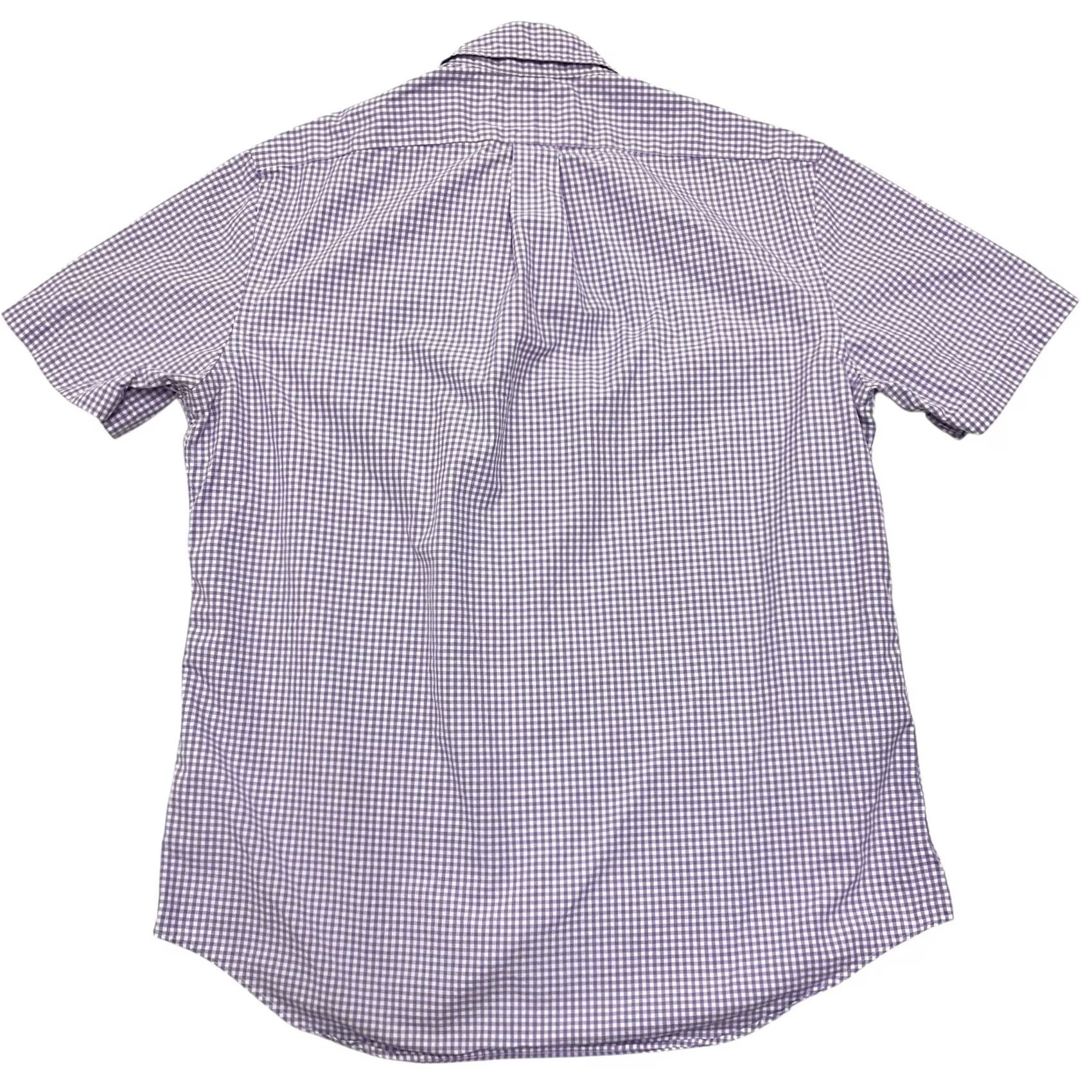 Ralph Lauren Ralph Lauren Shirt Mens Medium Purple Check Cotton Short Sleeve Button Down Size US M / EU 48-50 / 2 - 6 Thumbnail