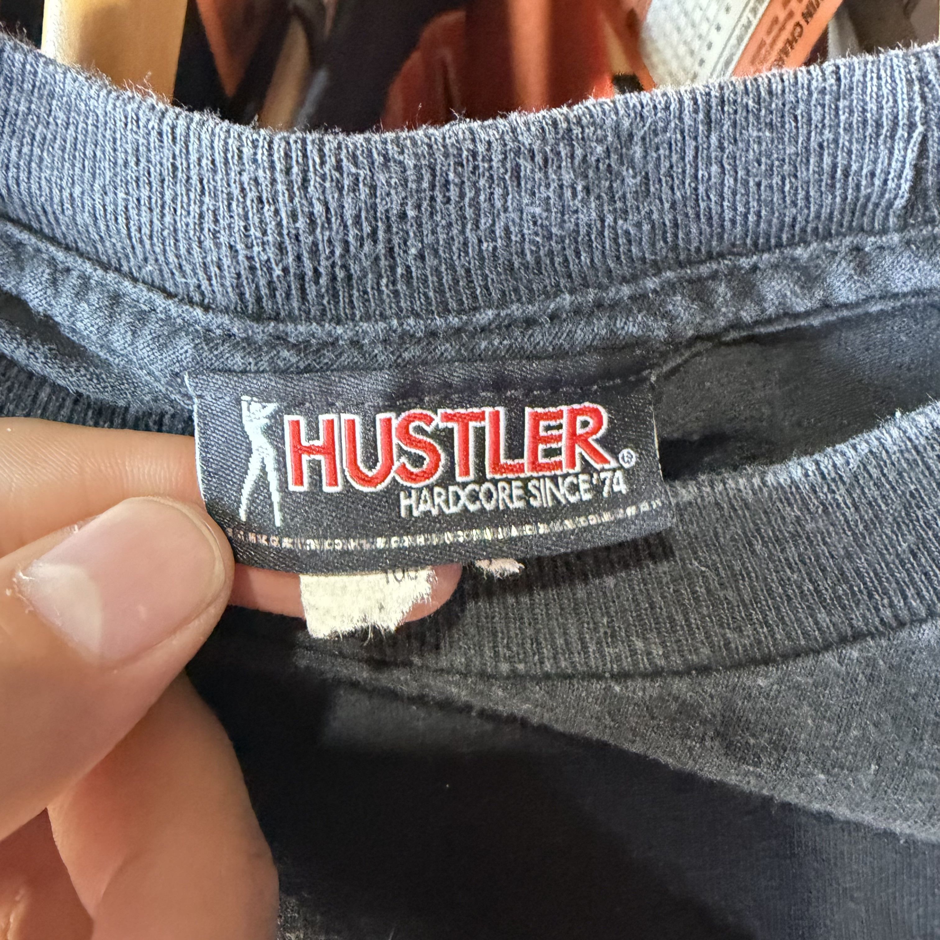 Other Vintage Hustler T Shirt Mens Large Black Hardcore Adult Magz Size US L / EU 52-54 / 3 - 8 Thumbnail