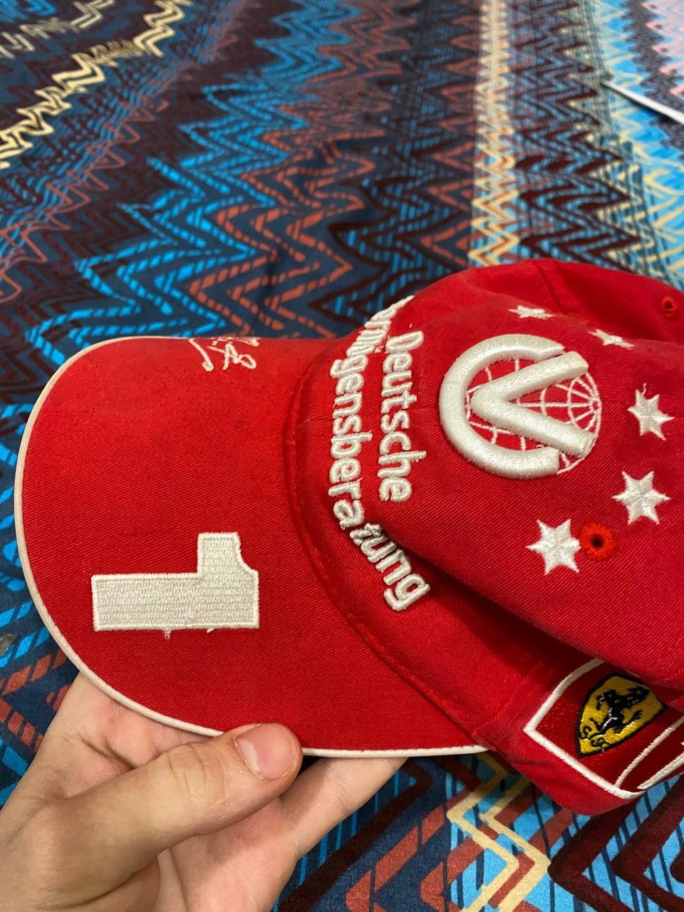 Vintage Schumacher Schumi F1 2003 Seven Star Formula One VTG Red Hat Size ONE SIZE - 10 Thumbnail