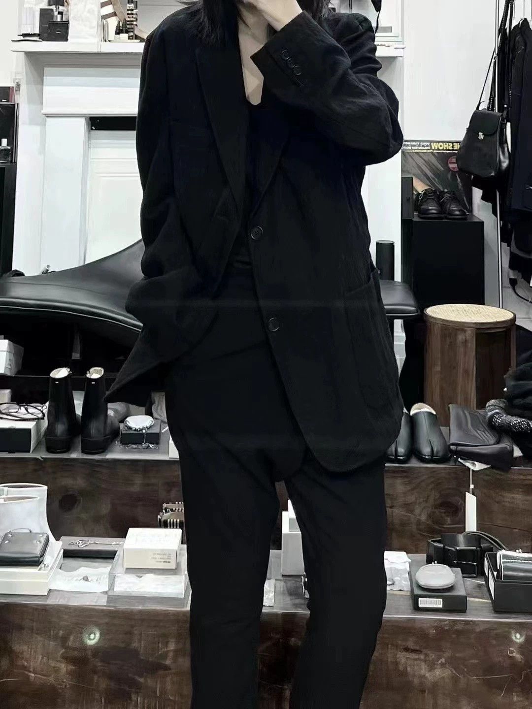 Yohji Yamamoto Yohji Yamamoto Pour Homme 3 Pleated Wool Jacket Size US L / EU 52-54 / 3 - 1 Thumbnail