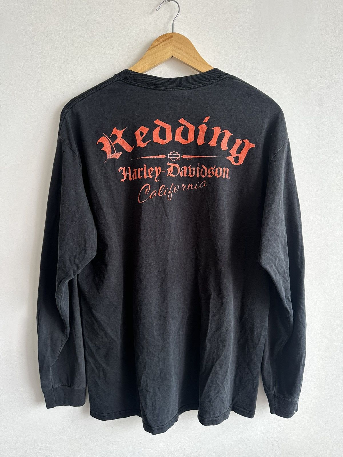 Harley Davidson Vintage Harley Davidson Skulls Long Sleeve Punk USA RARE Size US L / EU 52-54 / 3 - 6 Thumbnail